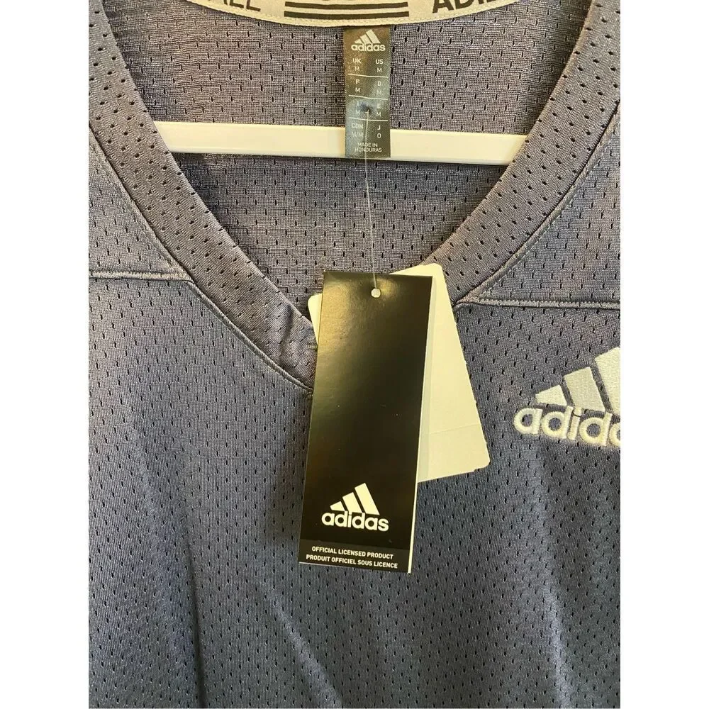 NWT Adidas Onyx/White Football Practice Jersey Size M